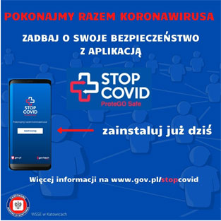 Logo aplikacji Stop Covid
